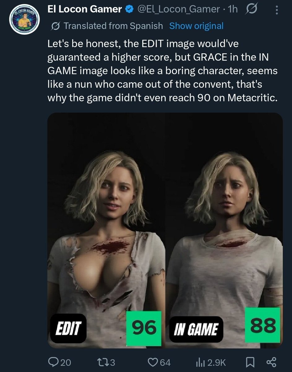 Thirsting over a fully clothed man who isn't revealing any skin is NOT hyper sexualizing him. Removing the clothing of women to show her skin and breasts IS hyper sexualizing her. These people have shit for brains.