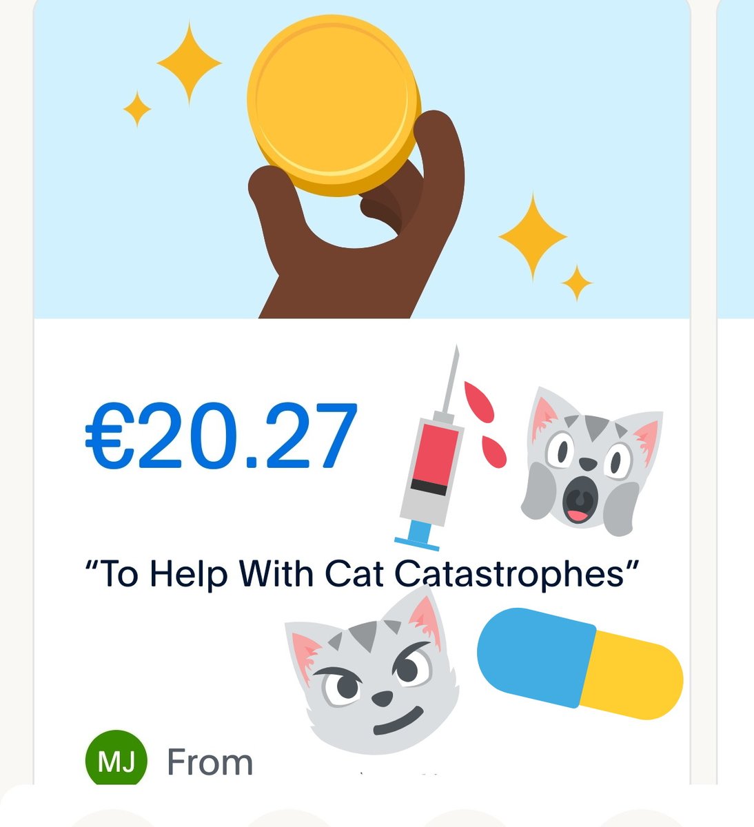 TribeOfMa's tweet image. Thaaaaaank You for Your Donation, @MsMJsays 🤞✌️🐾🙀❤️🐾 #cats #AdoptDontShop #straycats #feralcats #rescuecats #TNR tribeofma.carrd.co 🐾 ✨ 🖖 😽 ❤️ #Fundraiser