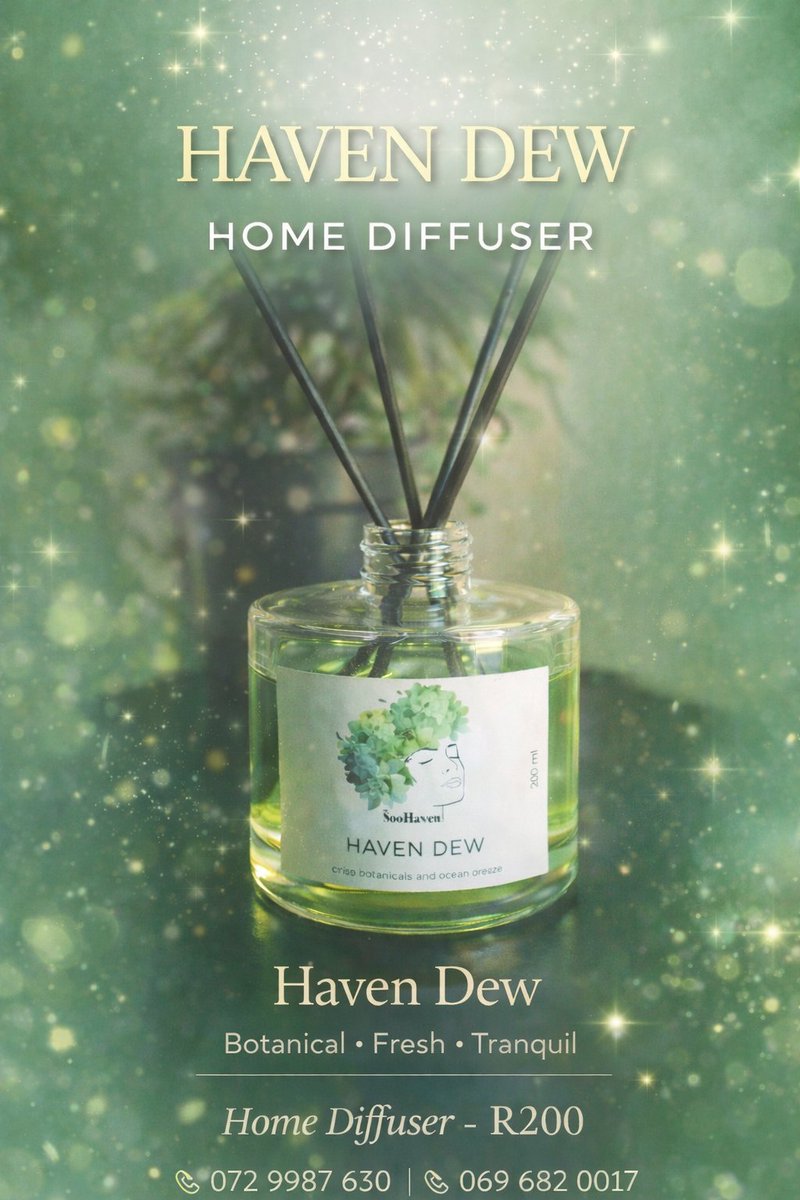 ThatowaOntla's tweet photo. 🌙 Midnight Haven – Bold mint and citrus wrapped in smoky elegance
🌸 Soolure – Soft floral notes blended with warm amber sensuality
🍃 Haven Dew – Fresh botanical aromas with a tranquil ocean breeze
Price: R200 each
📞 072 9987 630
📞 069 682 0017
Delivery available.
#homealone https://t.co/DKvUj5poe6