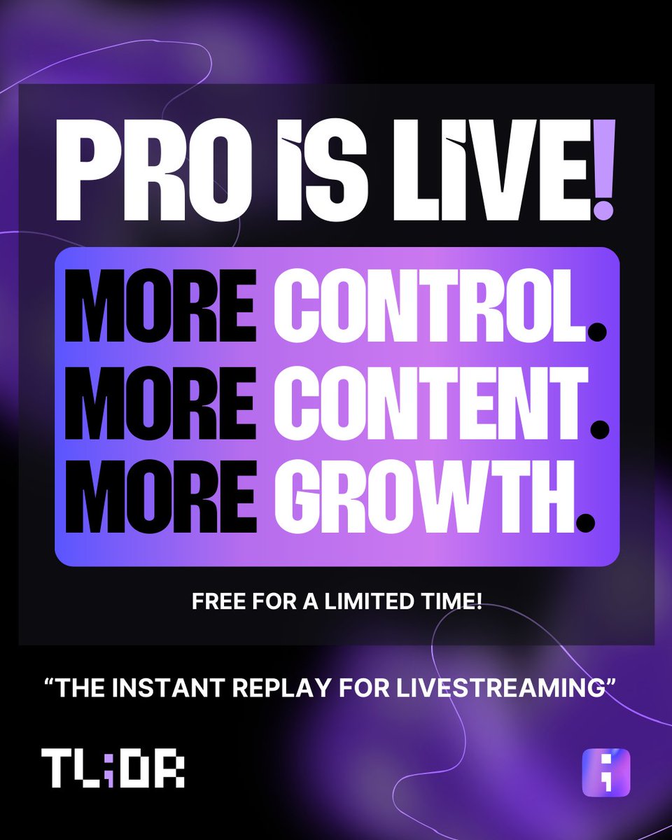 TL;DR - "The Instant Replay for Livestreaming" tweet media