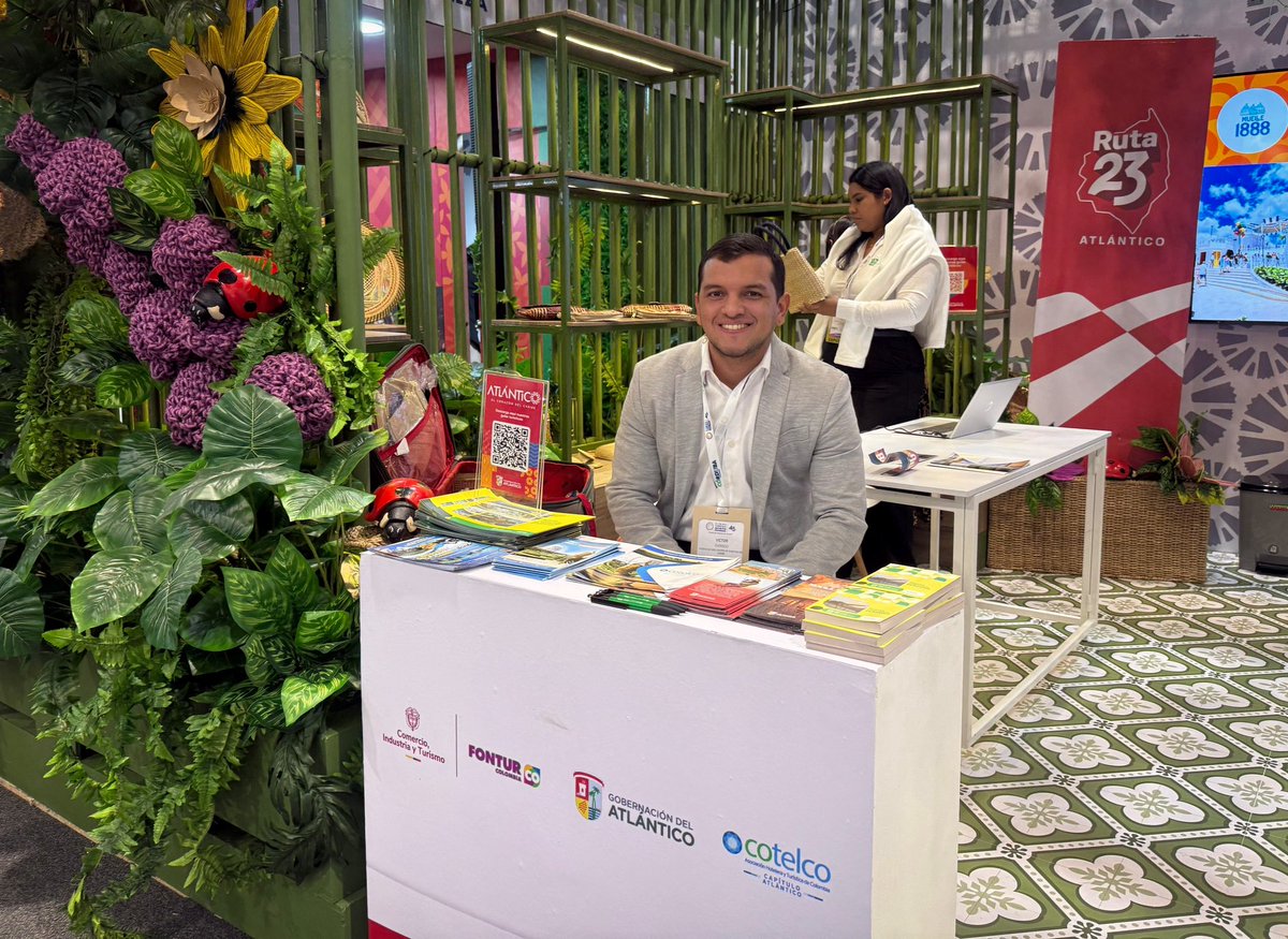 Gobatlantico's tweet photo. ¡El Atlántico listo para abrir su corazón al país! ❤️🇵🇱

Estamos en los #45AñosVitrinaANATO, con toda la oferta de #VisitAtlántico 🌊🏄🏻. Te esperamos en Corferias, pabellón 4, stand 204. https://t.co/sWjyoGWVDo