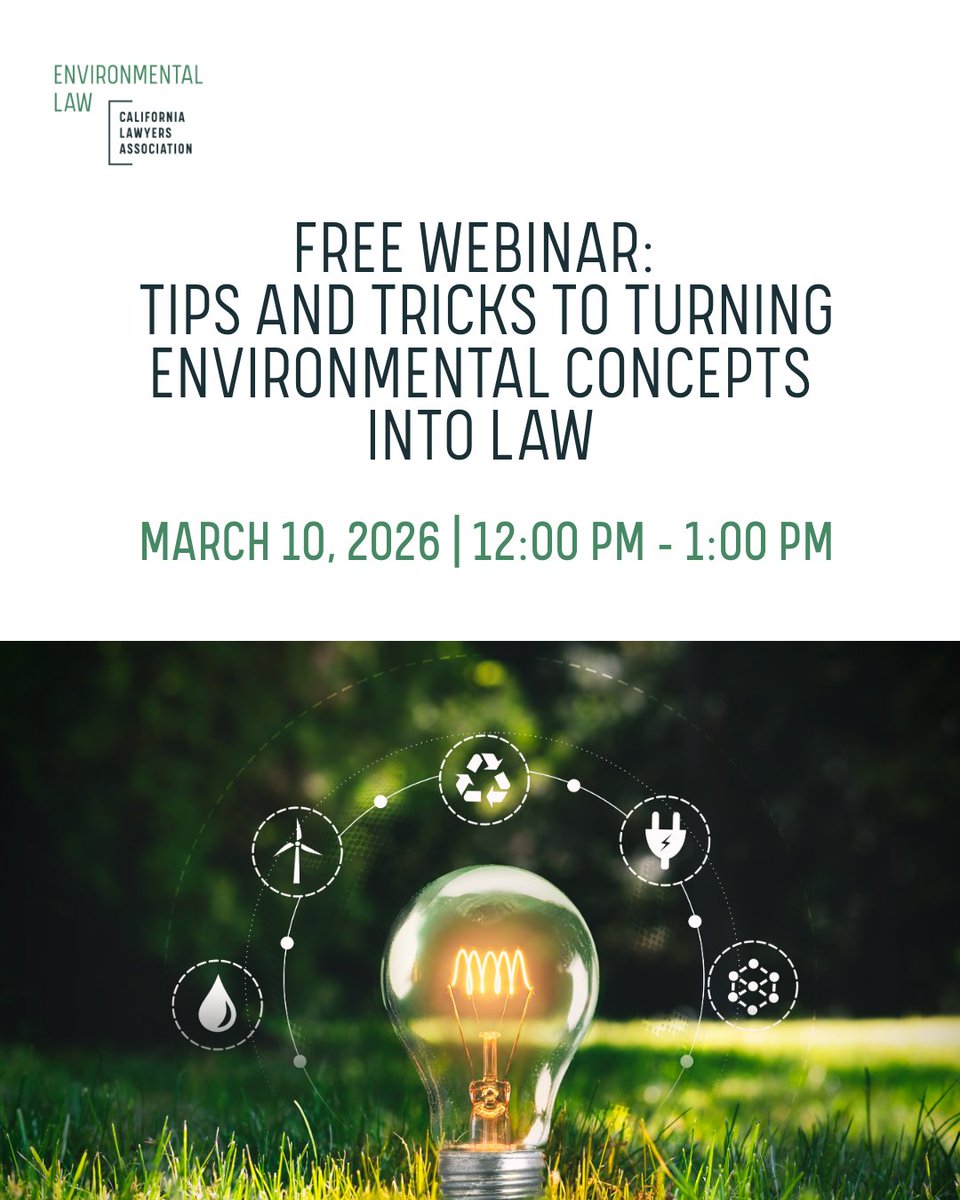 CLA Environmental Law Section tweet media