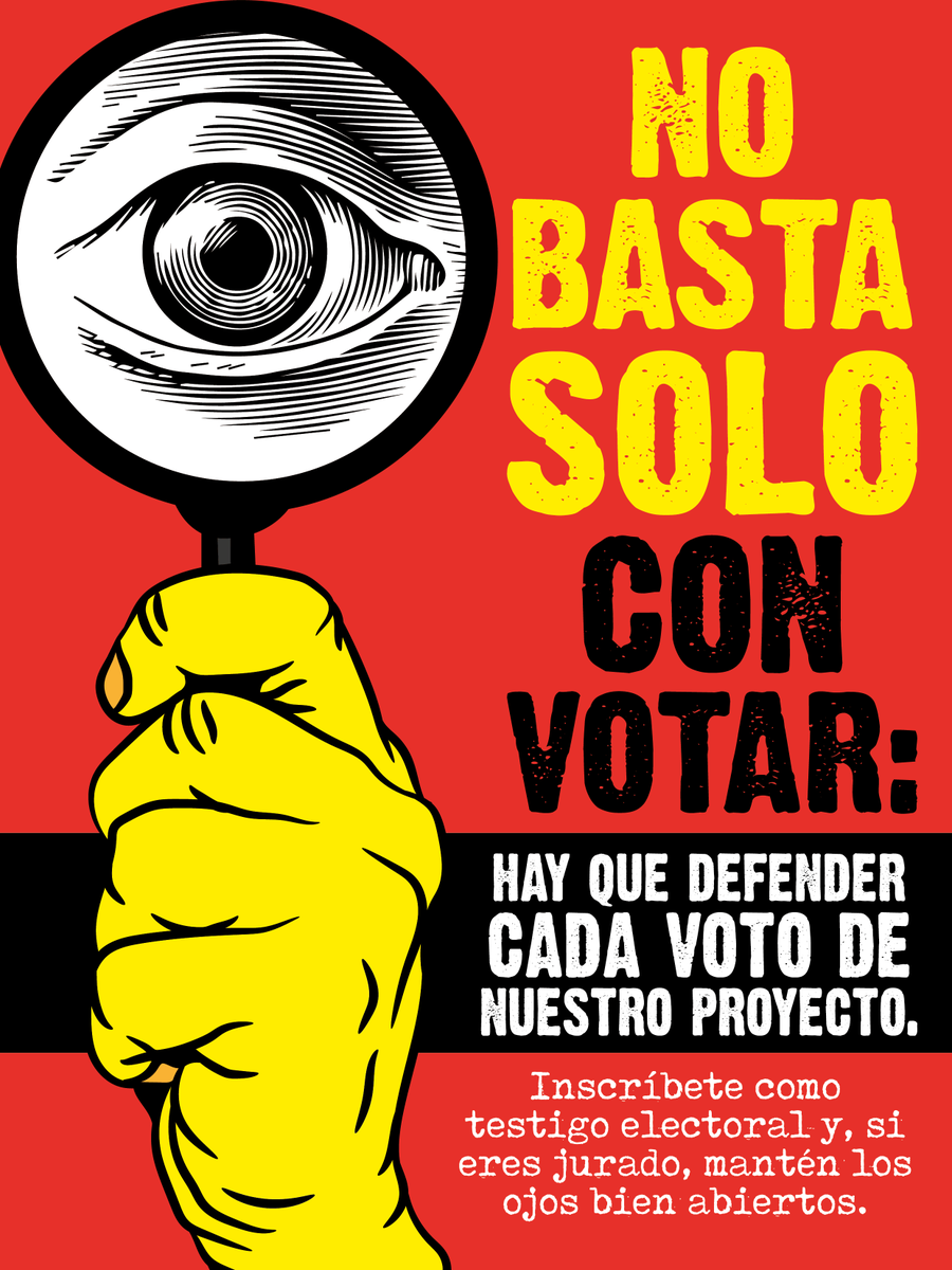 No basta con votar: hay que defender cada voto de nuestro proyecto. Inscríbete como testigo electoral y, si eres jurado, mantén los ojos bien abiertos.

*🔗 Inscríbete YA aquí:
* RT 👉 testigos.pactohistorico.co/?ch=a