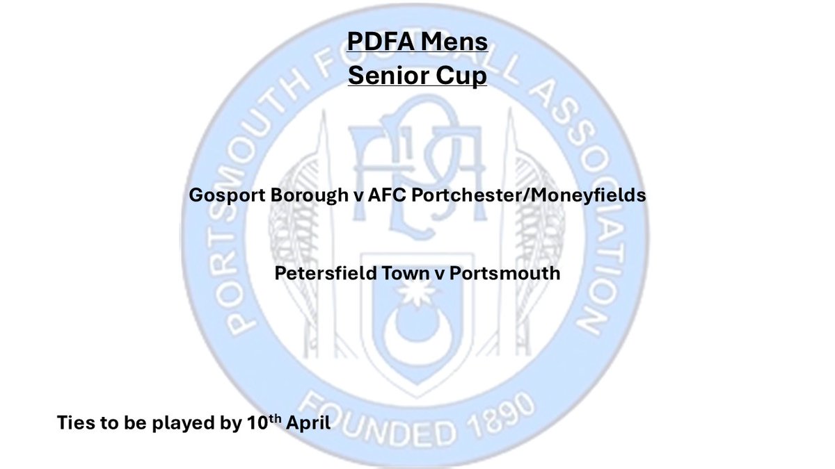 Portsmouth Divisional Football Association tweet media