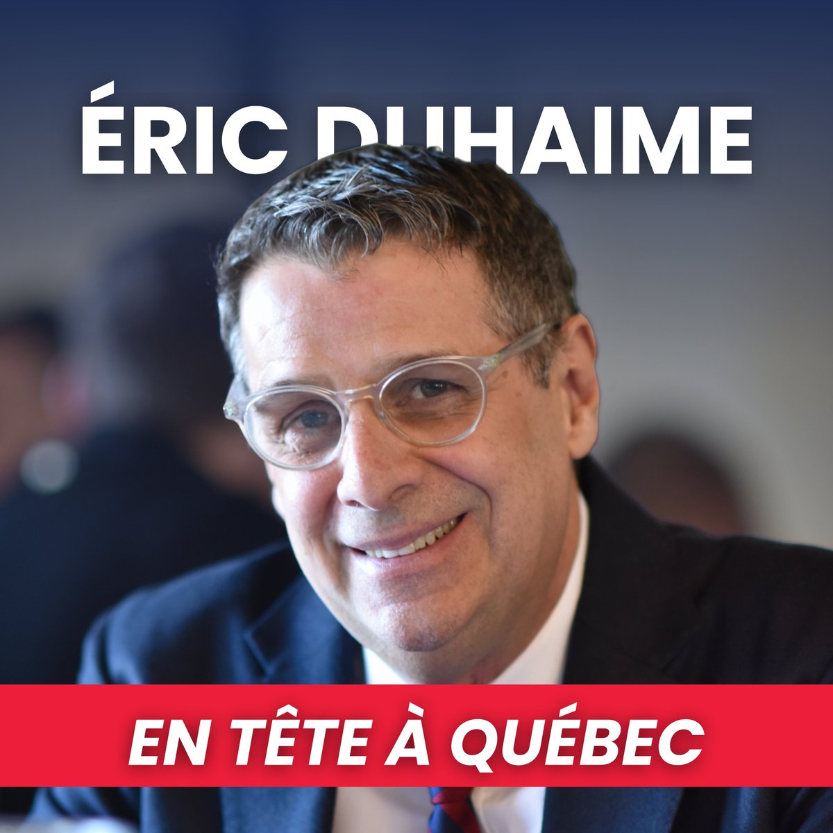 PconservateurQc's tweet photo. SONDAGE : Éric Duhaime prend la tête des intentions de vote dans la grande région de Québec avec 30%.

Depuis novembre, selon la firme Pallas Data, le Parti québécois a perdu 9 points, tandis que le Parti conservateur du Québec en a gagné 3.

Les gens de Québec semblent vouloir envoyer un message!

Comme ce fut le cas à Chicoutimi, ils veulent un parti qui se concentre sur l’essentiel, soit améliorer le pouvoir d’achat, faciliter l’accès aux soins de santé, permettre aux jeunes d’acheter une maison et réduire le fardeau fiscal et réglementaire des contribuables.