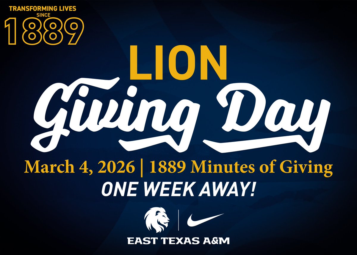 East Texas A&M Lion Athletics tweet media