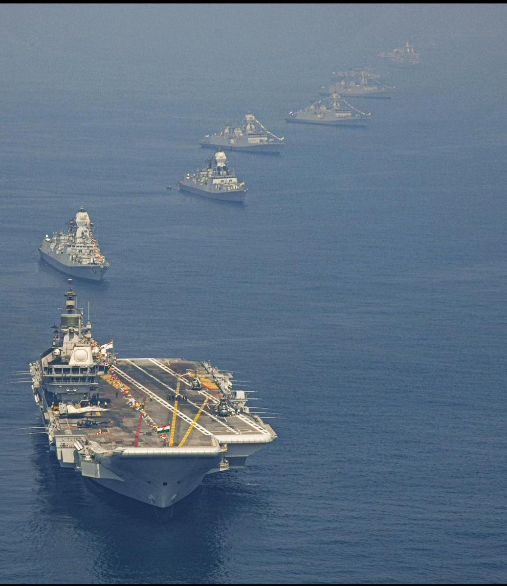 airnewsalerts's tweet image. The Indian Navy’s major multilateral maritime exercise #MILAN2026 concluded with a closing ceremony held onboard the aircraft carrier #INSVikrant off the coast of Visakhapatnam.