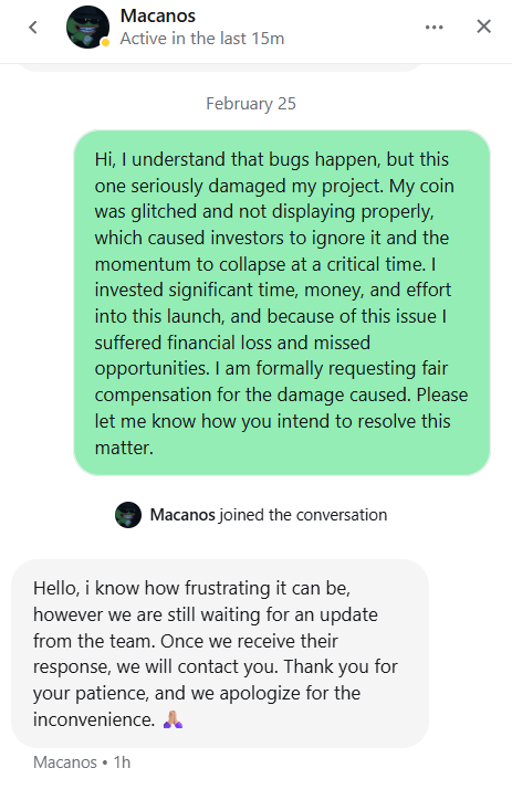 notbarron_'s tweet photo. We’ve been waiting for days for them to fix the coin and make it visible on PumpFun and we’re still holding strong. 

https://t.co/3m2xedpavz

I hope they sort it out soon  

I’ve been spamming them every day about it.   

The floor is solid and once this gets fixed it’s obvious this can go exponential.  $e

6wPeEd857NsTZajdQNbWrNXSMKQZHv9C1AoDjCTYpump