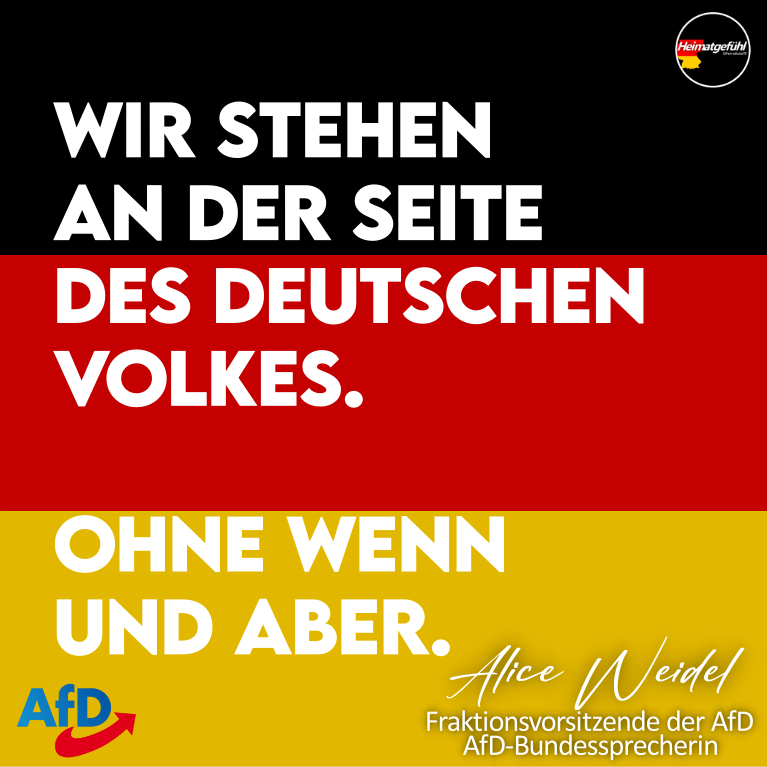 HeimatliebeDE's tweet photo. Jeder hat die Wahl. 

CDU 🇺🇦                                            AfD 🇩🇪 https://t.co/kSYWzZNdBA
