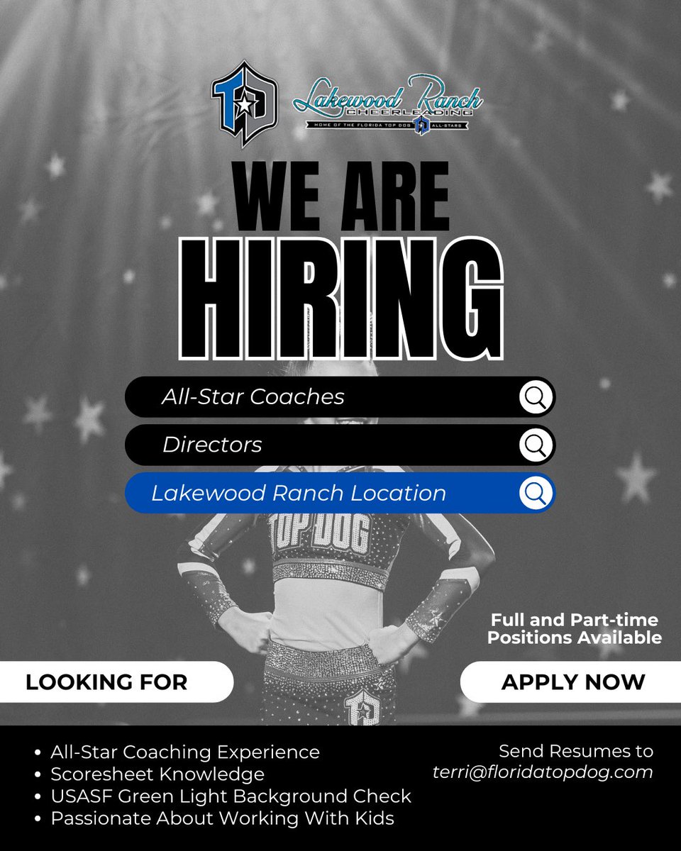 We are HIRING — Come join our Ohana 💙

If you’re passionate, motivated, and ready to be a part of something special, we’d love to meet you. Send resumes to terri@floridatopdog.com if interested!