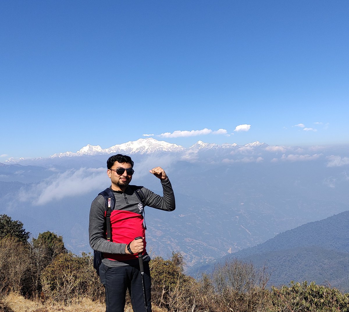 apurbaman's tweet image. “Humble yourselves before the Lord, and he will exalt you.”
(James 4:10)

Seen the glory of God's Work, the #kanchanjangha On the way of #Trekking to #Tonglu-#Tumling from #Dhotrey, #Darjeeling. 

#apURba #am #blessed #darjeelingdiaries #kanchanjunga