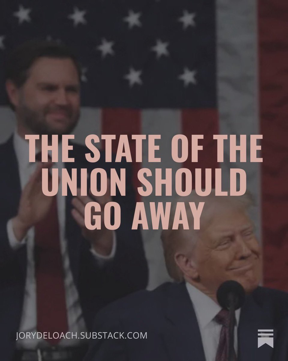 Do we even need the SOTU anymore? 

Hot take 🔥 

open.substack.com/pub/jorydeloac…
