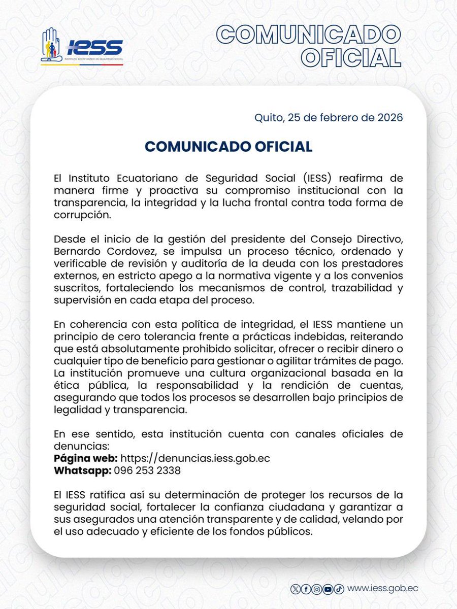 IESSec's tweet photo. #COMUNICADO | A los asegurados y ciudadanía en general ⬇️ https://t.co/9gTuWAtcSg