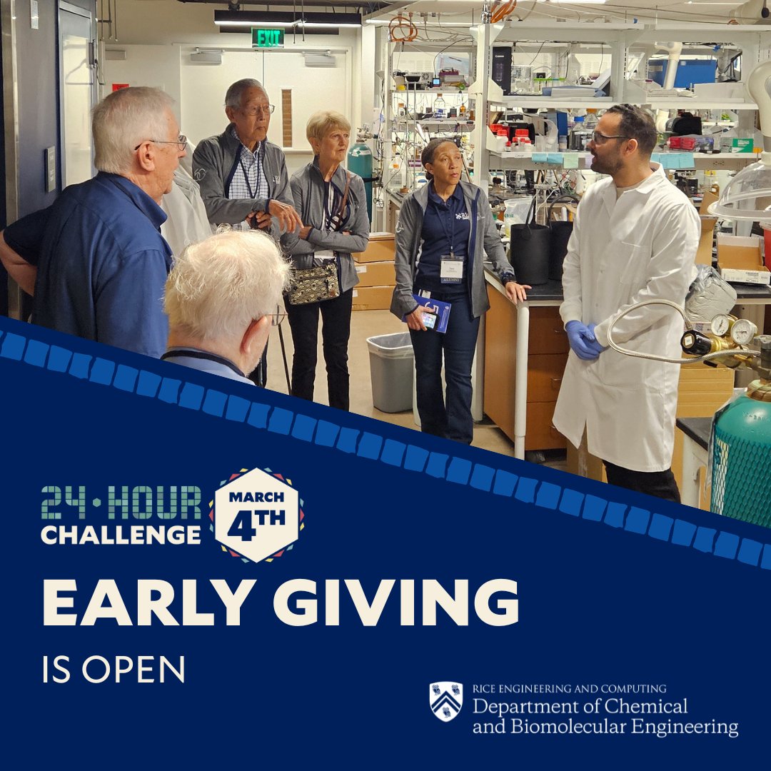 Rice U. Chemical & Biomolecular Engineering tweet media