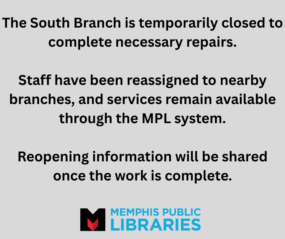 Memphis Libraries tweet media