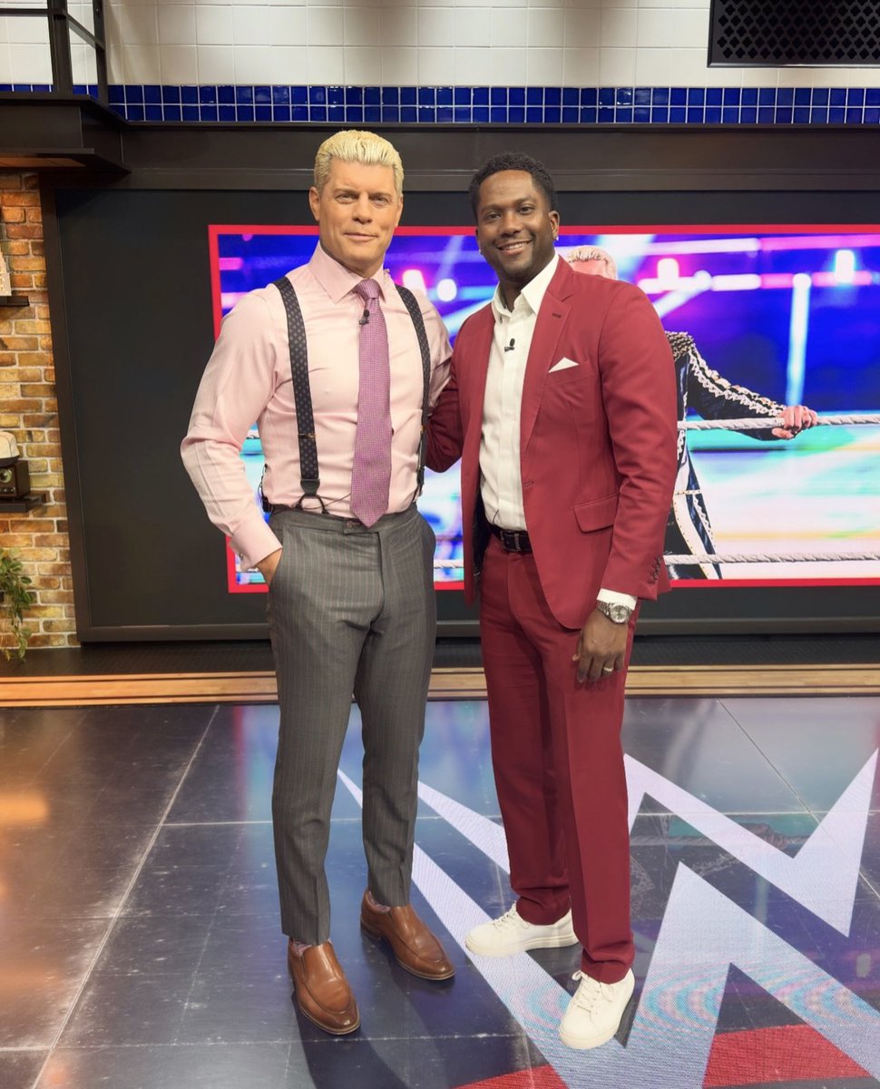 Reunited this morning with <a href="/CodyRhodes/">Cody Rhodes</a> on <a href="/GetUpESPN/">Get Up</a> for the first time since 2017