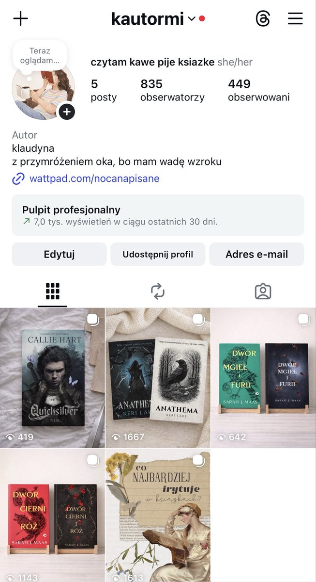 ALE JESTEM SZCZĘŚLIWA, MOJA PIERWSZA ODPOWIEDŹ OD WYDAWNICTWA!!

większość patrzy na ilość obserwujących i próg minimum 1000, dlatego jeśli chcecie to zapraszam do siebie, oddam każdą obserwację i serduszko!! 🤞🏻

podawajcie swoje, wspierajmy się!
#twitteroweksiążkary