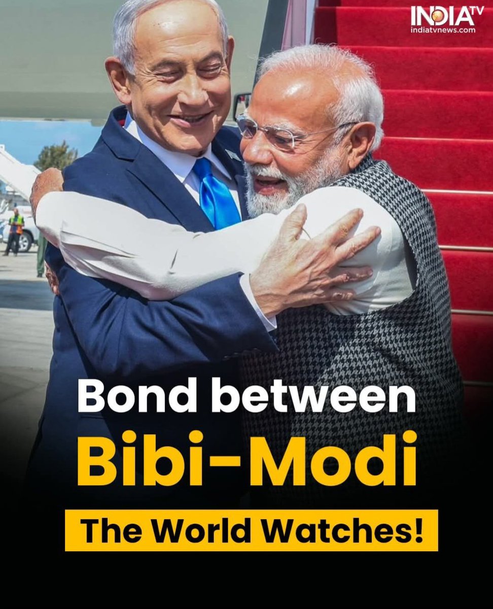 shailenksingh's tweet image. NaMoSTE SHALOM Israel... 🙏

A Close Friendship Sealed With Brotherly Hug... A NaMo Hug. 

The relationship between India and Israel is God-made.

#India #Israel #IsraelVisit 
#IndiaIsraelFriendship 
#IndiaStandsWithIsrael 🇮🇳🤝🇮🇱

God Bless India.🇮🇳
 God Bless Israel. 🇮🇱