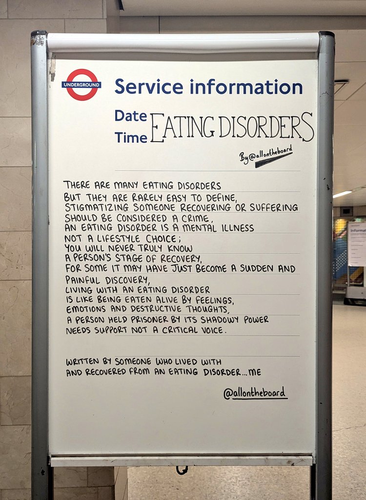 allontheboard's tweet image. Eating Disorders are mental illnesses, not lifestyle choices; Not everyone knows they are living with one and those who do know and are recovering, deserve support not critical voices. 
@allontheboard

#EatingDisorders #EatingDisordersAwarenessWeek