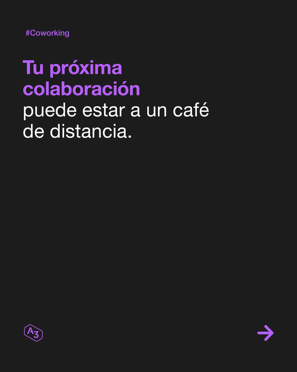 areatres's tweet photo. ¿Sabés qué cambia todo? Sentirte parte.

Que cuando llegás, ya te saludan.

Que hay caras conocidas. Que tenés tu lugar. Que alguien te pregunta cómo va ese proyecto.

Saber que no sos “uno más”, sino parte de algo que funciona todos los días. https://t.co/JagSZITz4o
