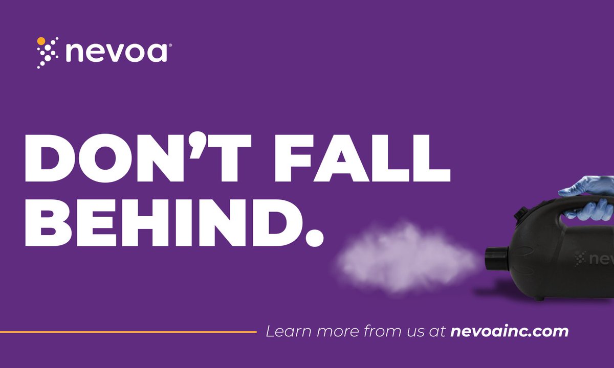 NevoaLS's tweet photo. Forward-thinking healthcare leaders are adopting advanced disinfection. Are you leading the charge?

While others wipe surfaces, Nevoa's partners use automated, data-driven solutions to reduce HAI risk.

Learn more about HOCl fogging from Nevoa today. https://t.co/45fVtOBzbm