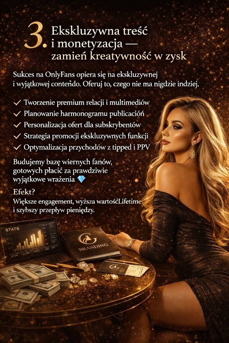 GpointOf's tweet photo. 3. Ekskluzywna treść + monetyzacja = czysty zysk 💎
Tworzymy premium content, którego nie ma nigdzie indziej.
Gotowa na prawdziwy poziom?
DM „PREMIUM” ✨
#GPointAgency #OnlyFansLuxury #EkskluzywnaTreść #Monetyzacja #ModelAgency #24_7Management https://t.co/lQdMgHltfQ