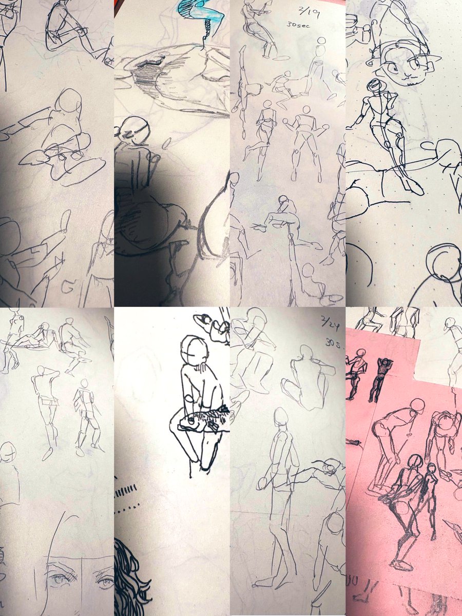 何を描きたいか分からないけど絵を辞めたくなくて30秒ドローイングもどきなどを続けていたこの頃
