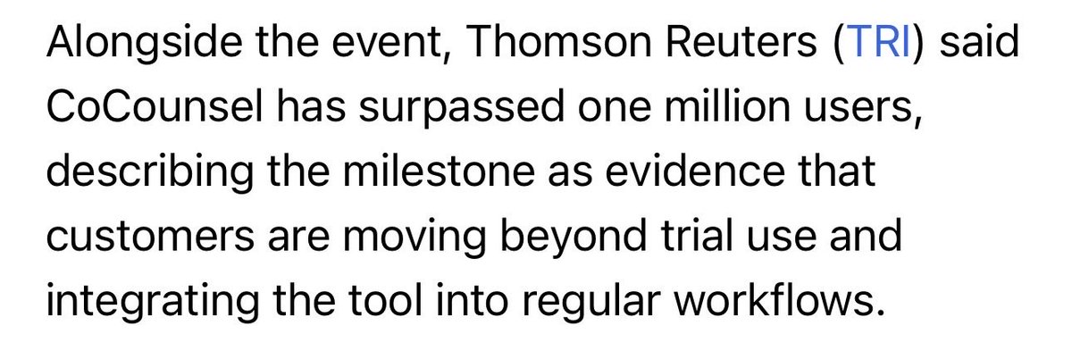 sharpshoot's tweet image. They spent many years collecting documents and structured data before unleashing this beast #thomsonreuters