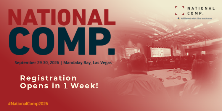 National_Comp's tweet photo. Registration for #NationalComp 2026 opens March 4.

Early-bird pricing is limited to the first 100 registrations. Once they’re gone, rates increase.

Two days. Real-world insight. Meaningful connection.

September 29–30 | Mandalay Bay

Set your reminder. Be ready.

https://t.co/CmiRzgDWLH