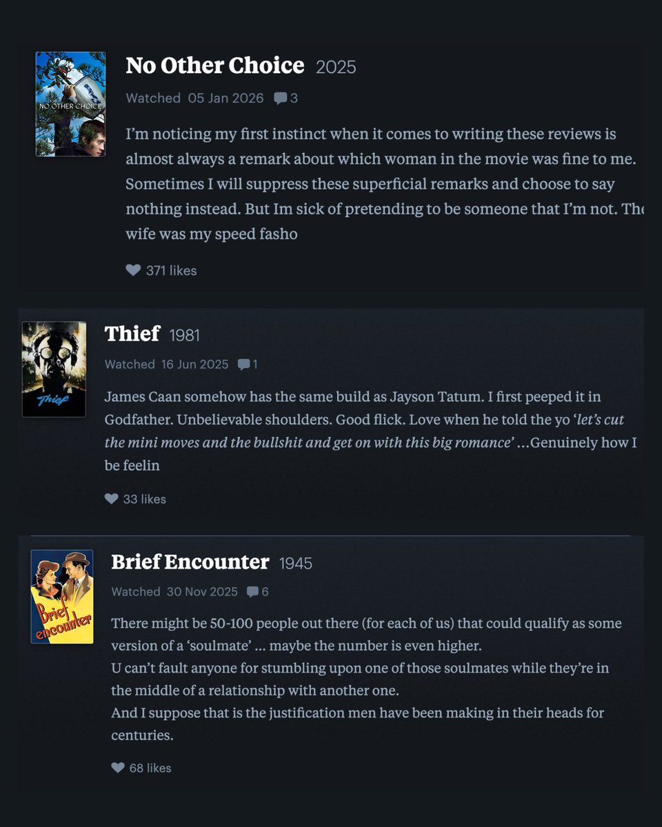 Jack Harlow’s Letterboxd reviews are GREAT 🤣