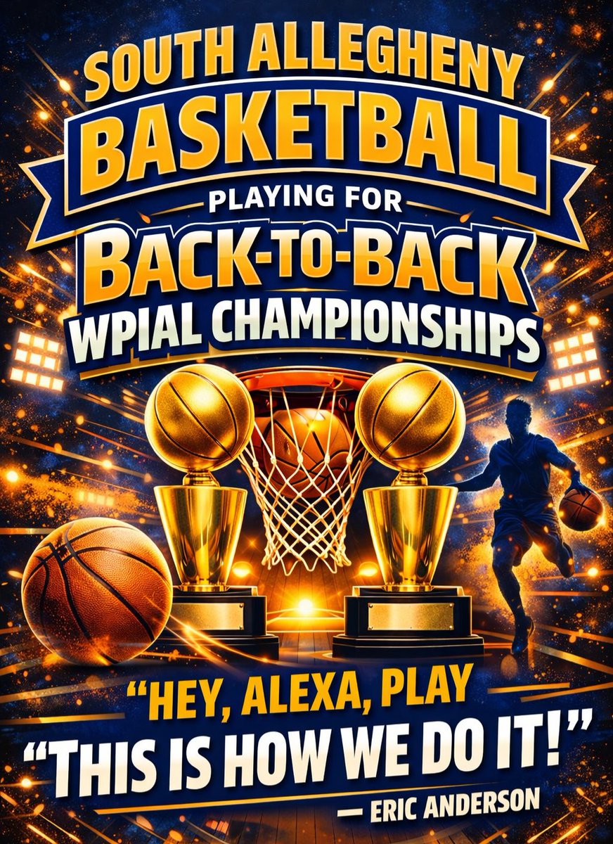 southallegheny's tweet photo. 💙💛 This one’s for you, Eric!
We read the comments &amp; LOVE the support from Gladiator Nation! When @immericc1 said, “Hey, Alexa, play ‘This Is How We Do It,’” we had to run with it. Thanks for bringing the energy- let’s keep it rolling as Glads chase back-to-back WPIAL titles! 🔥 https://t.co/2rZv49oJbc