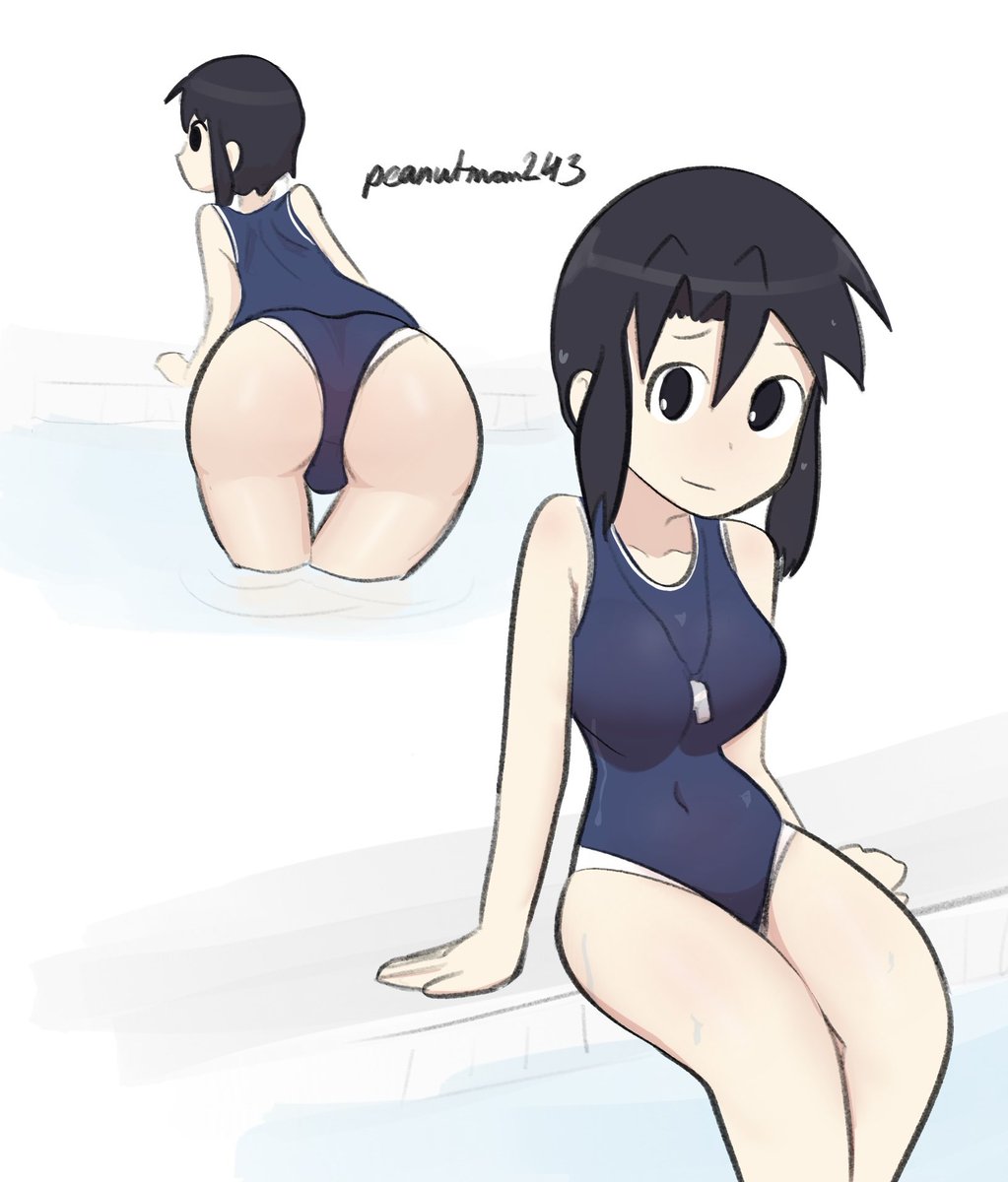 oh wow azumanga daioh won a poll *draws swimsuit nyamo again*
