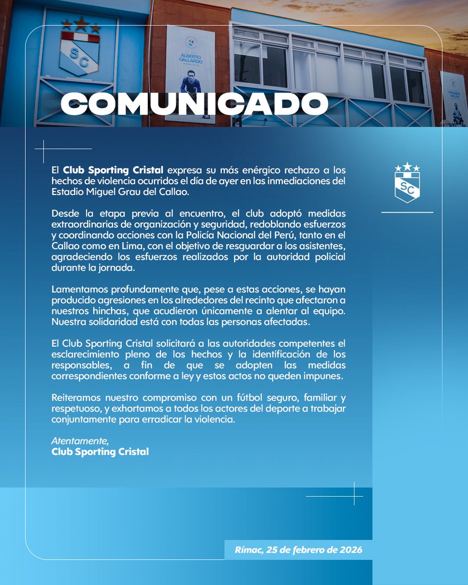 Comunicado oficial