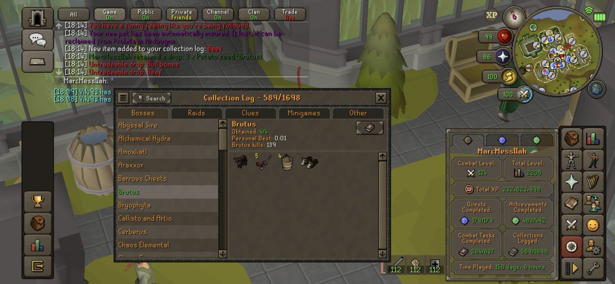 Ez osrs cow boss, good grind for starter accounts I think. Pet #4 on the account. Moo.