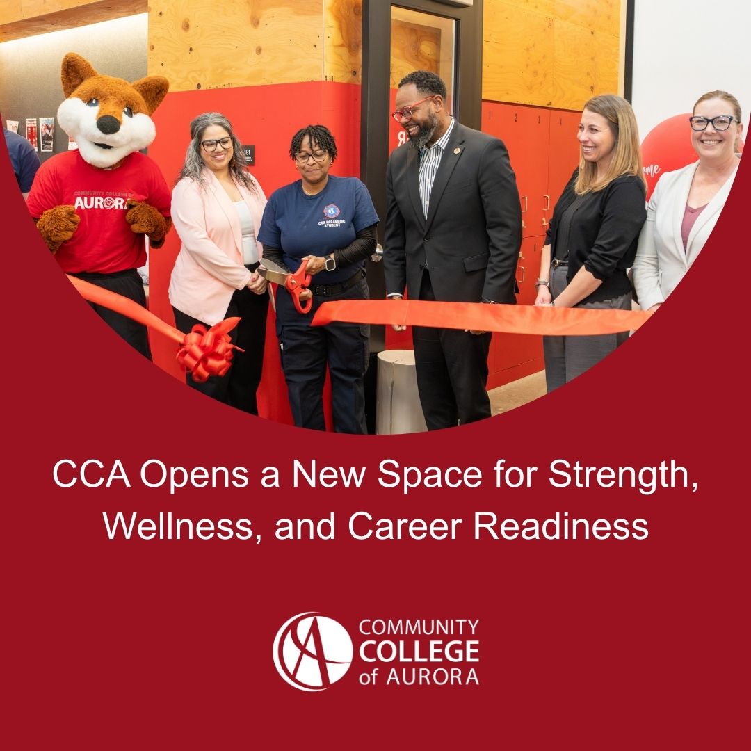 CCAurora's tweet image. This week CCA celebrated the opening of Foxy’s Fitness Center! Located at the Centennial campus, this new wellness space supports both first responder training and campus-wide well-being for students and employees. 
#StrengthTraining #AcademicSuccess