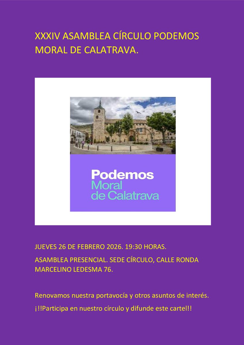 Podemos Moral de Cva. tweet media