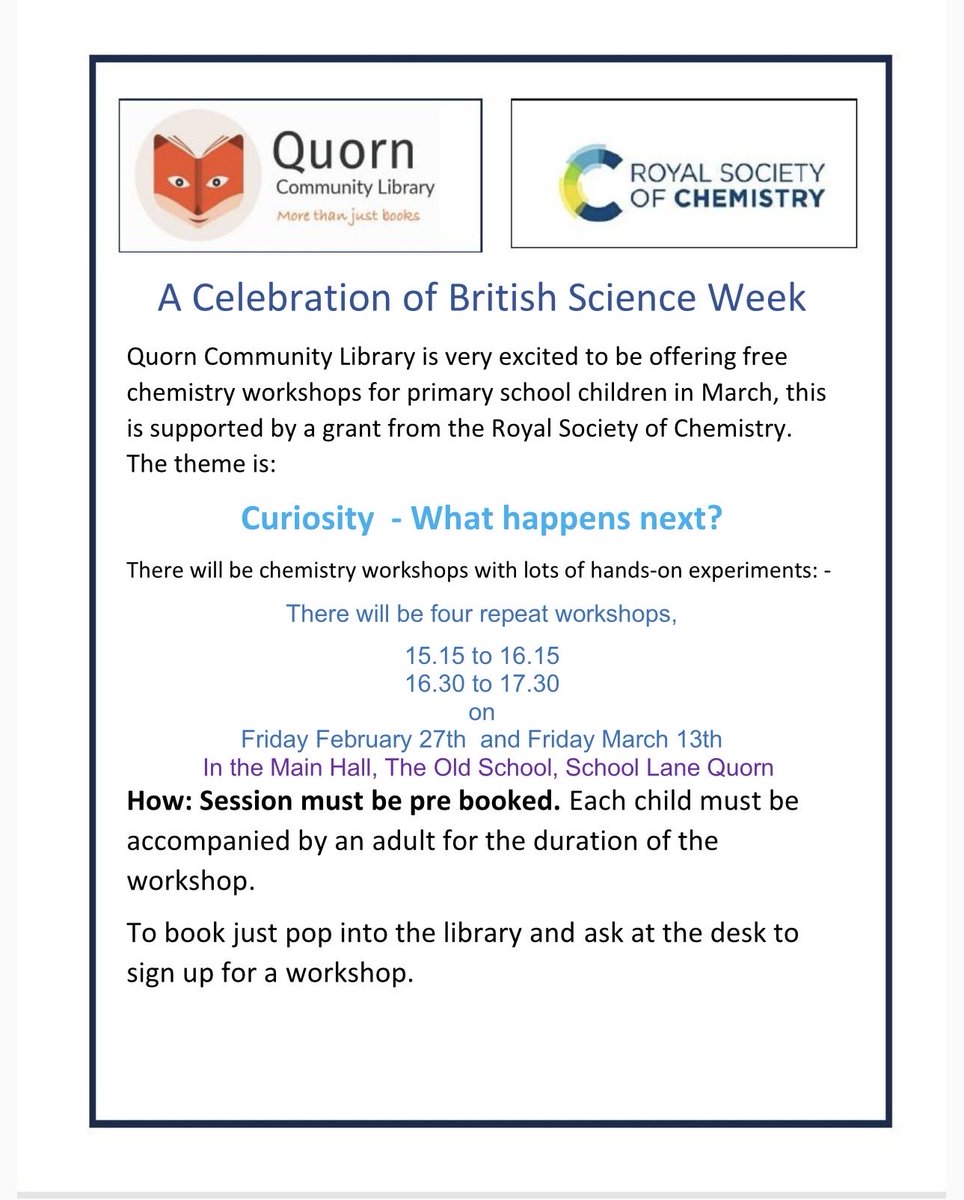 Quorn Community Library tweet media