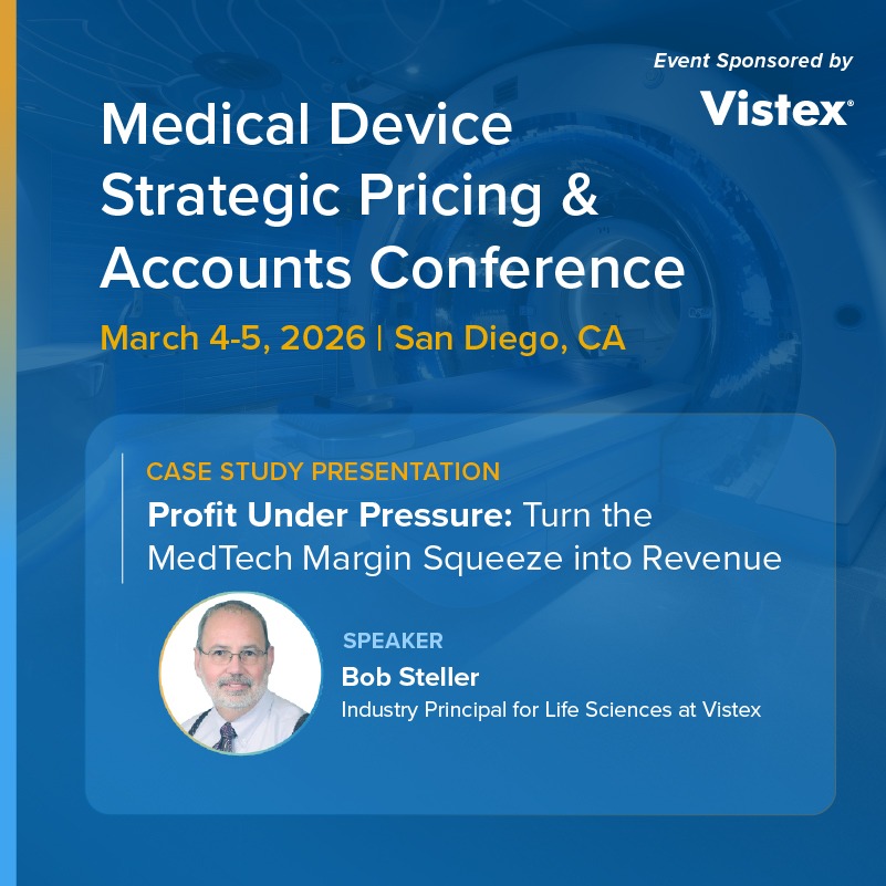 Vistex's tweet image. #TeamVistex will be presenting at the Medical Device Strategic Pricing &amp;amp; Accounts Conference in San Diego this March. We invite you to join us at this exciting event! ✨ vistex.link/4tW

We’d love to connect and continue the conversation.

#MedicalDevice #PricingStrategy