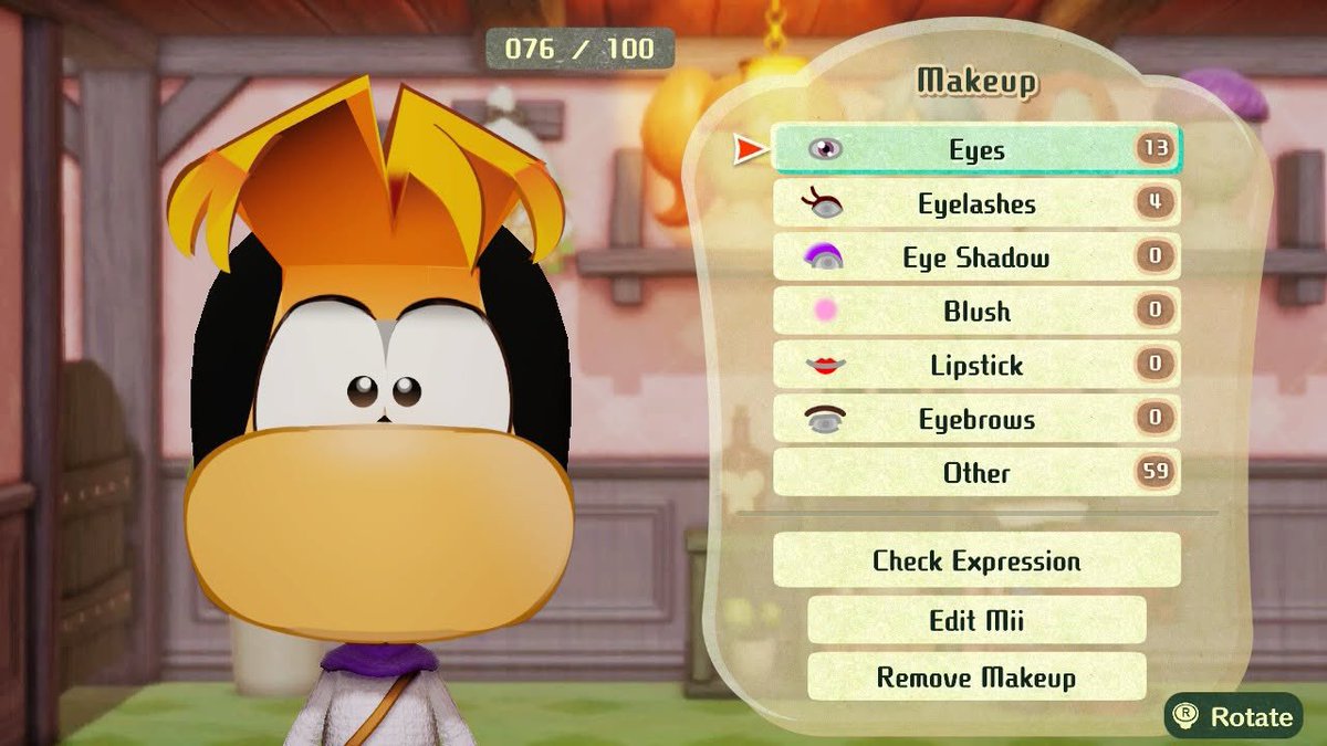 Added R3 Rayman to Miitopia