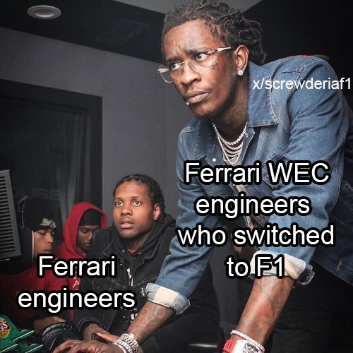 Ferrari WEC engineers are cooking