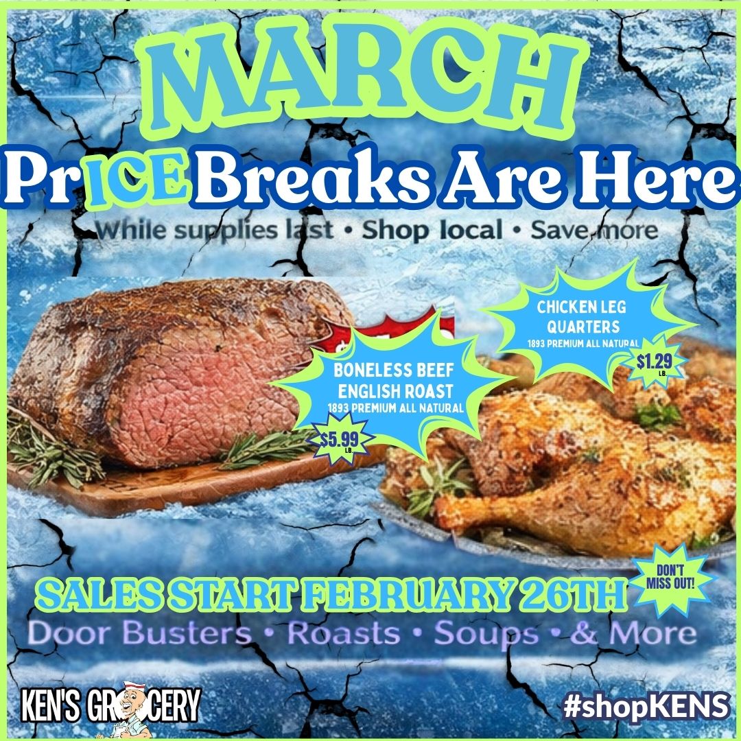 BiloKens's tweet photo. 👀Sneak Peek Available!
#️⃣1️⃣Be 1st To See New Sales Release On Thursday, 2/26! 
👉https://t.co/oRGi3K9fxB 

#shopkens #March2026 #sales #flyers Ken's BiLo Foods (Patton) Ken's BiLo Foods (Northern Cambria) https://t.co/H79dlgUghK