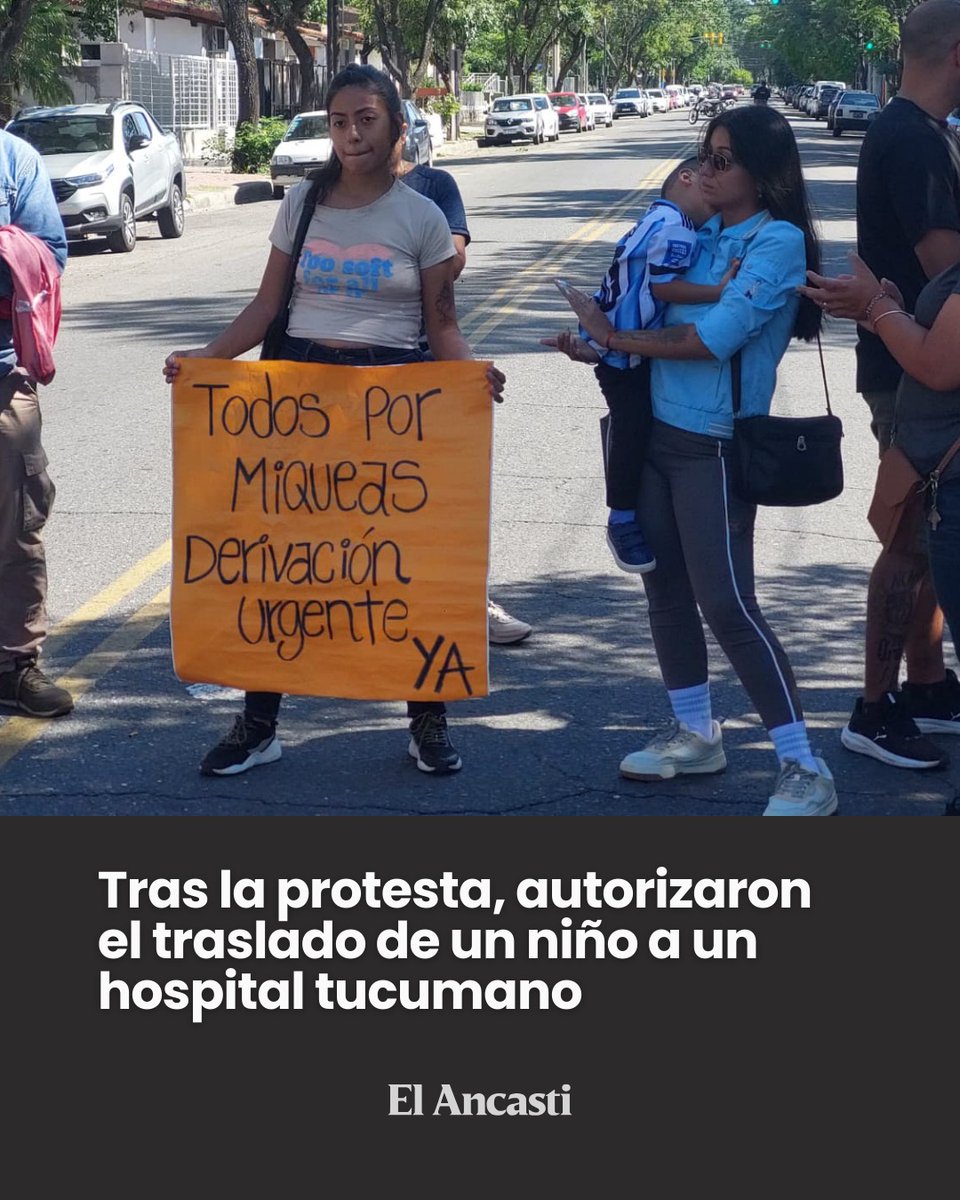 PRESUNTA MALA PRAXIS

🔻 Finalmente se autorizó el traslado a Tucumán de Miqueas, el niño de 11 años que se encuentra delicado de salud y estaba internado en el hospital Eva Perón.

elancasti.com.ar/informacion-ge…