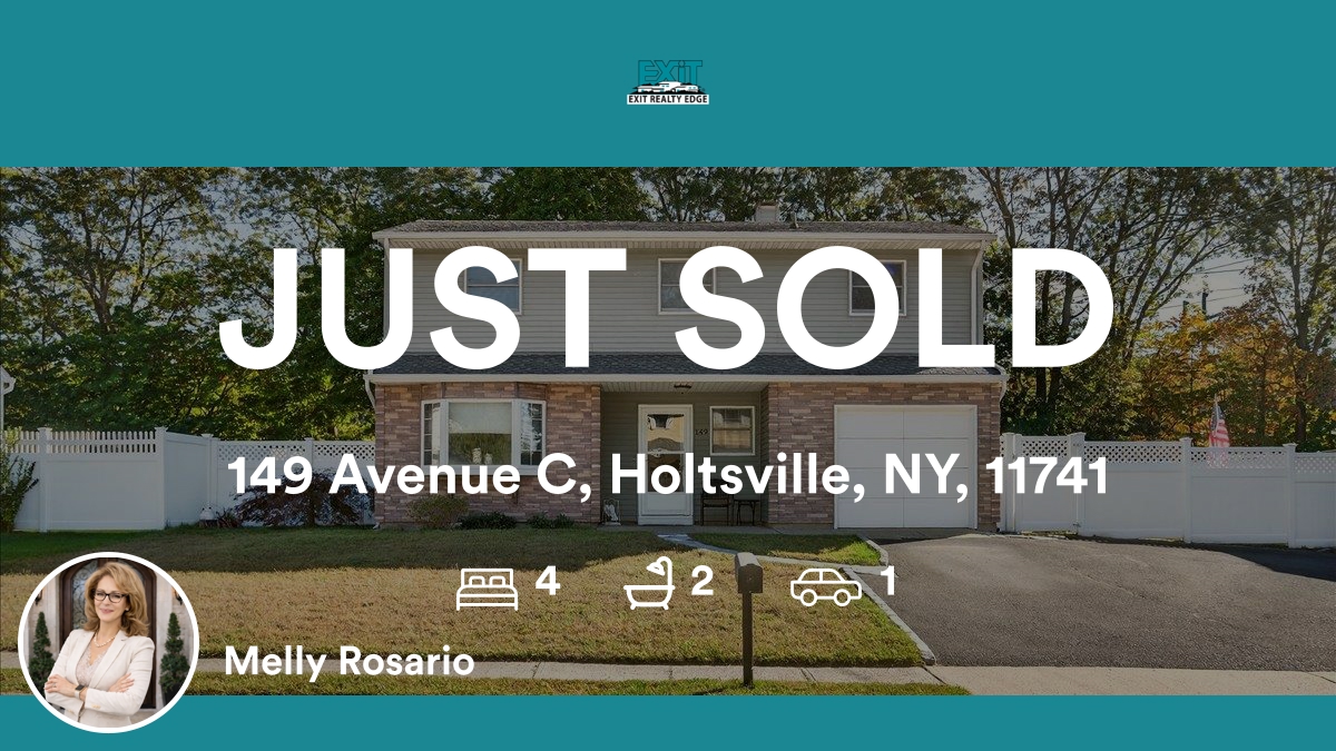 EXITREALTYEDGE's tweet photo. 🛌 4 🛀 2 🚘 1
📍 149 Avenue C, Holtsville, NY, 11741

My latest sale on RateMyAgent.
Broker 10491212803
https://t.co/oi0pKRDIOH

...
#ratemyagent #realestate #Exit_Home_Key_Realty https://t.co/HNNLW22End