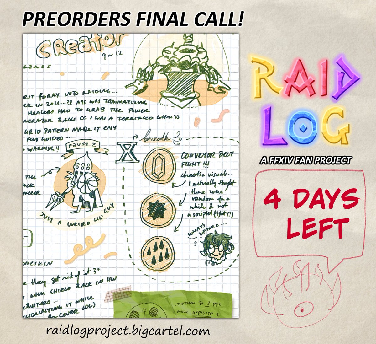 RaidLog Project (FFXIV Fan Zine) tweet media