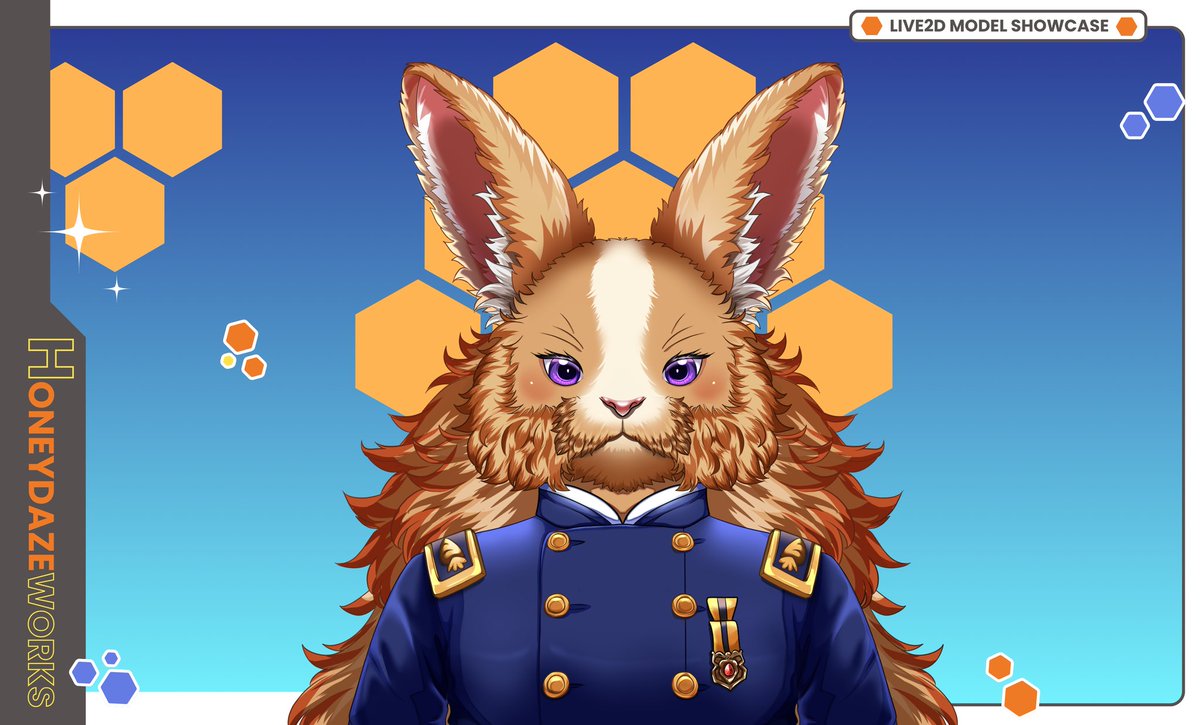 GeneralBunside's tweet photo. It's time! Here's General Bunside.

Design/art/rigging: @Honeydazeworks 

Rabbit General transported from a world of intelligent lagomorphs to ours. https://t.co/j63EGjTS8a