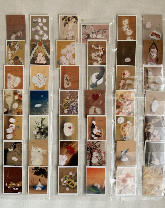 初個展まで1カ月切りました！ これまで制作したポストカードと共に