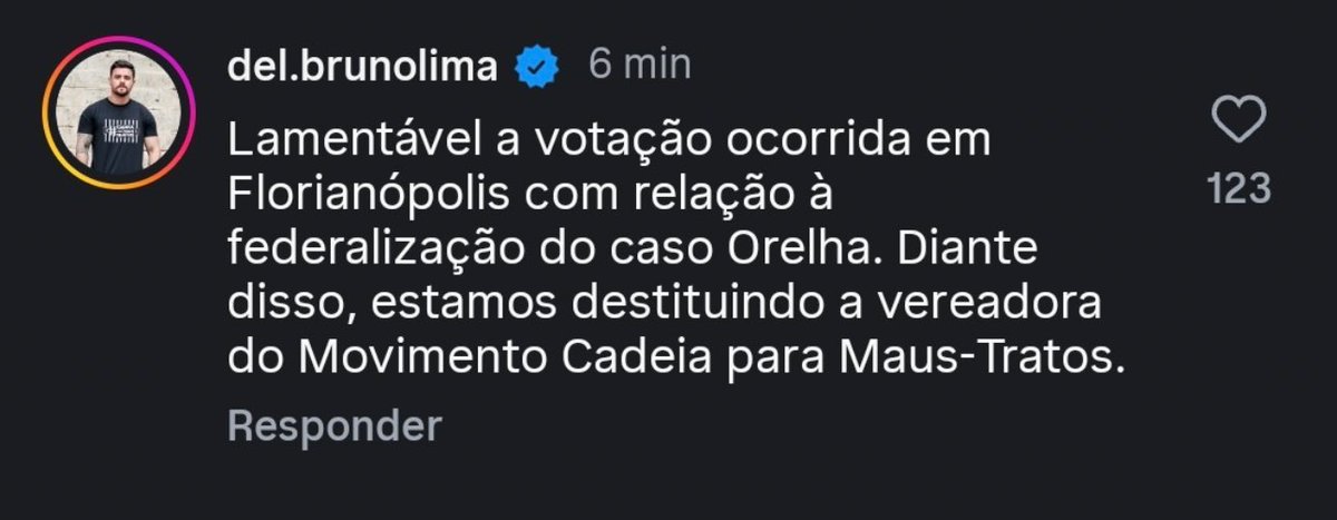 kaarolzx's tweet photo. CASO ORELHA

Depois da vereadora Pri Fernandes que se diz protetora de animais votar contra a federalização, o delegado Bruno Lima destituiu ela do “movimento Cadeia para maus tratos”, movimento que o Bruno criou no qual ela trabalhava junto com ele lado a lado. https://t.co/Duy29WnDFA