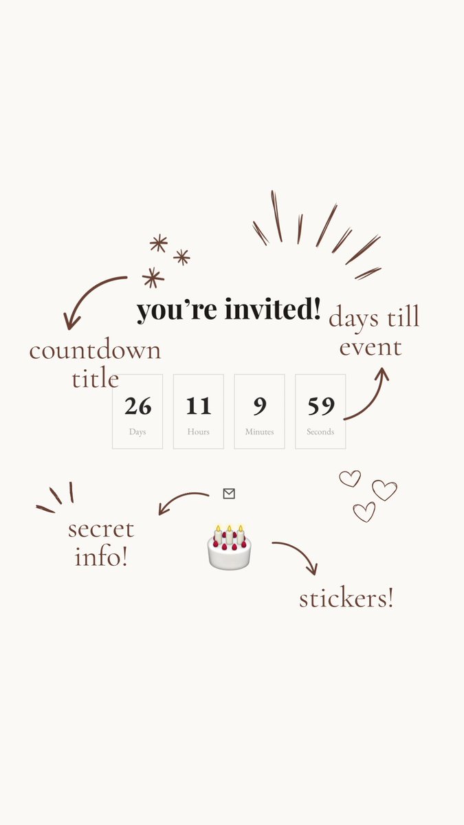 zozoweewee's tweet photo. get your own https://t.co/c69gp8S0oV url to keep your moment forever 🥰 

try with code: FOUNDINGUSERS11 for 50% off to own your own website 

#digitalgift #digitalkeepsake #birthday #countdowns #surprises #customwebsites #customisations https://t.co/QiAqjCHEgx