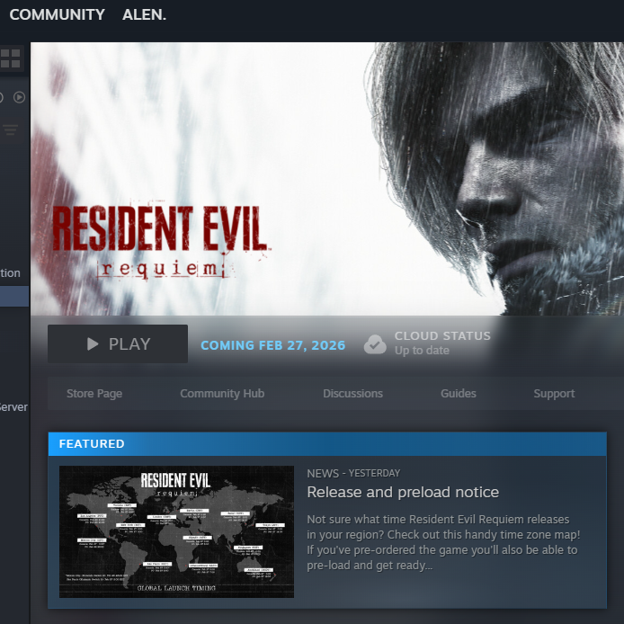 lock and loaded, will stream this on release over at YT/Twitch and Tiktok! #ResidentEvilReqiuem #ResidentEvil9 #streamer