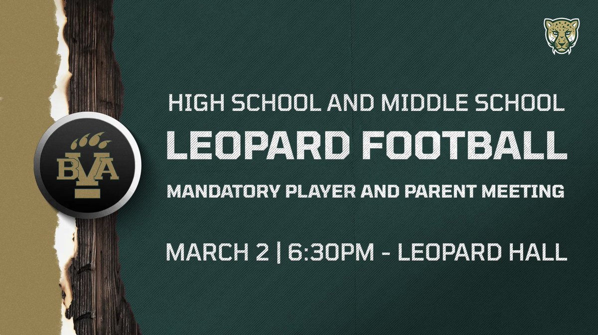 CoachBryerBVA's tweet photo. ALL players Grades 7-12 for the 2026 Season and a parent are required to attend. https://t.co/EtYKKJT0Cg